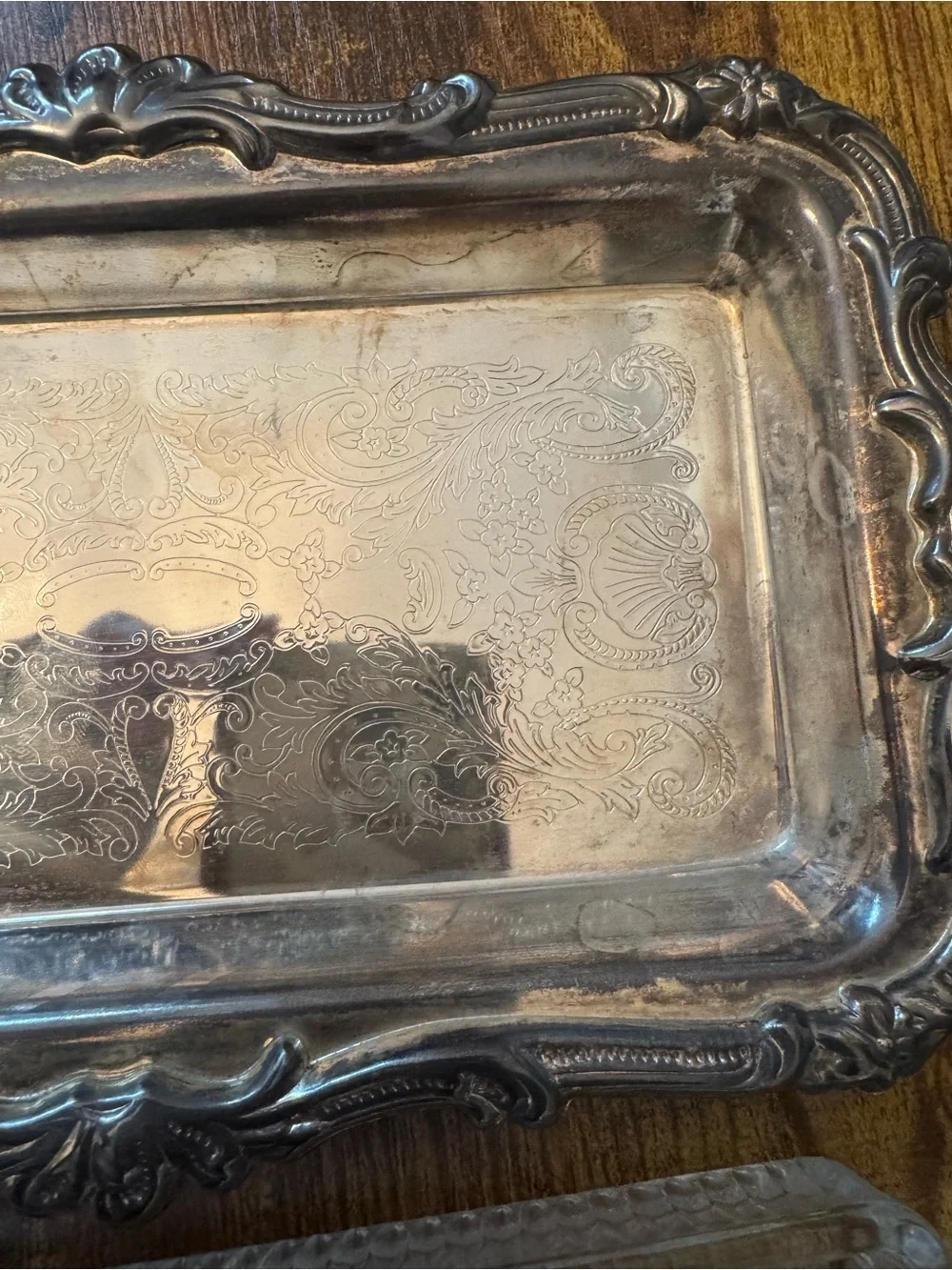 Davco Silver Plated Relish Tray Crystal Glass Insert Original Box DVC 1019